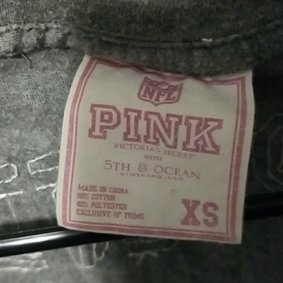 Pink Steelers sequin short sleeve top - Picture 3 of 3